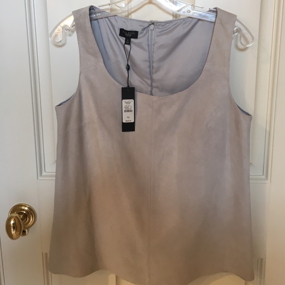 Beautiful suede shell, new with tags.