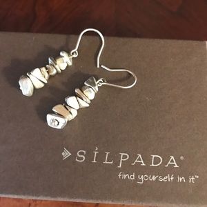 Silpada stacked sterling silver earrings