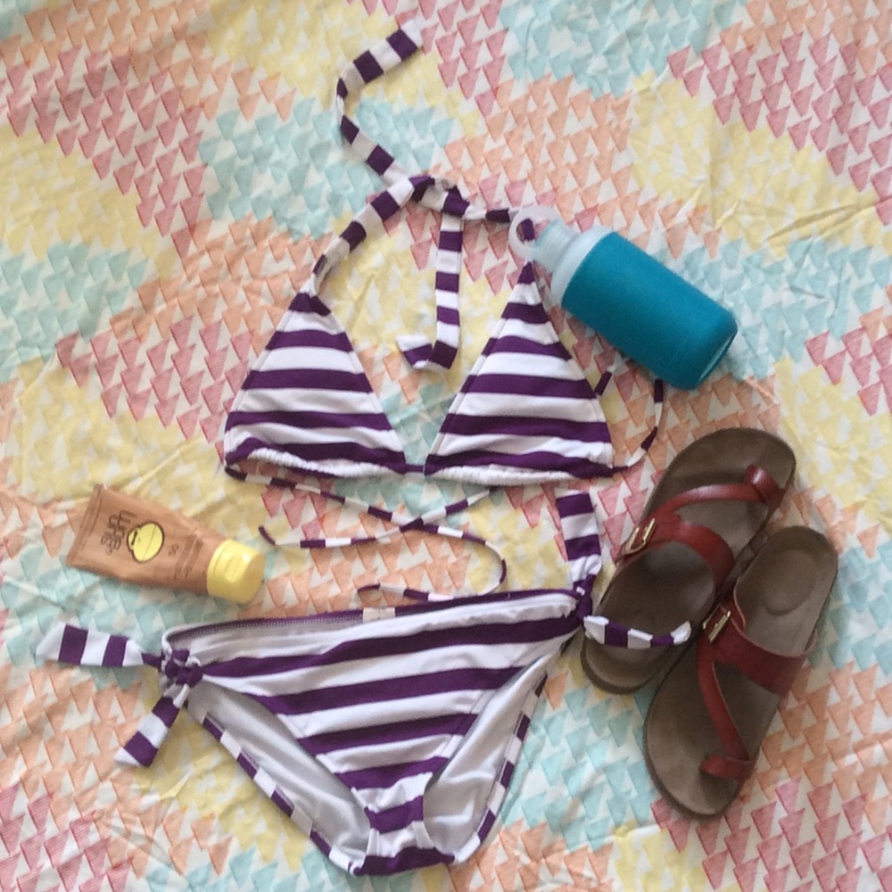 Striped Two Piece Sz M