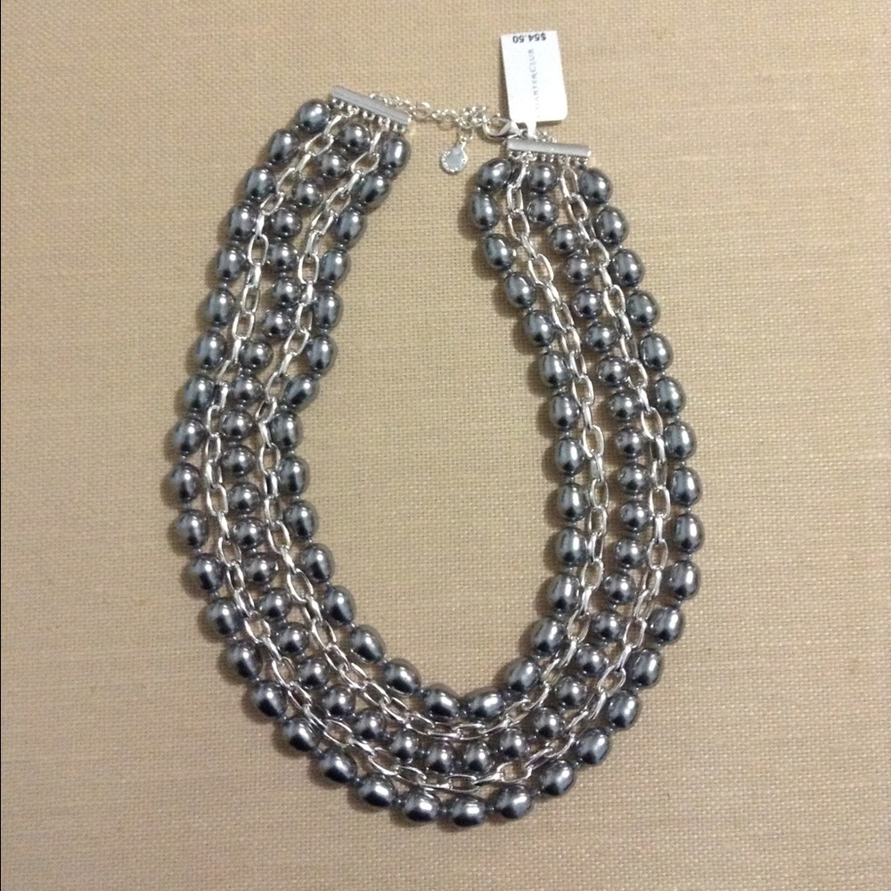 Charter Club Gray Multi-Layer Imitation Pearl