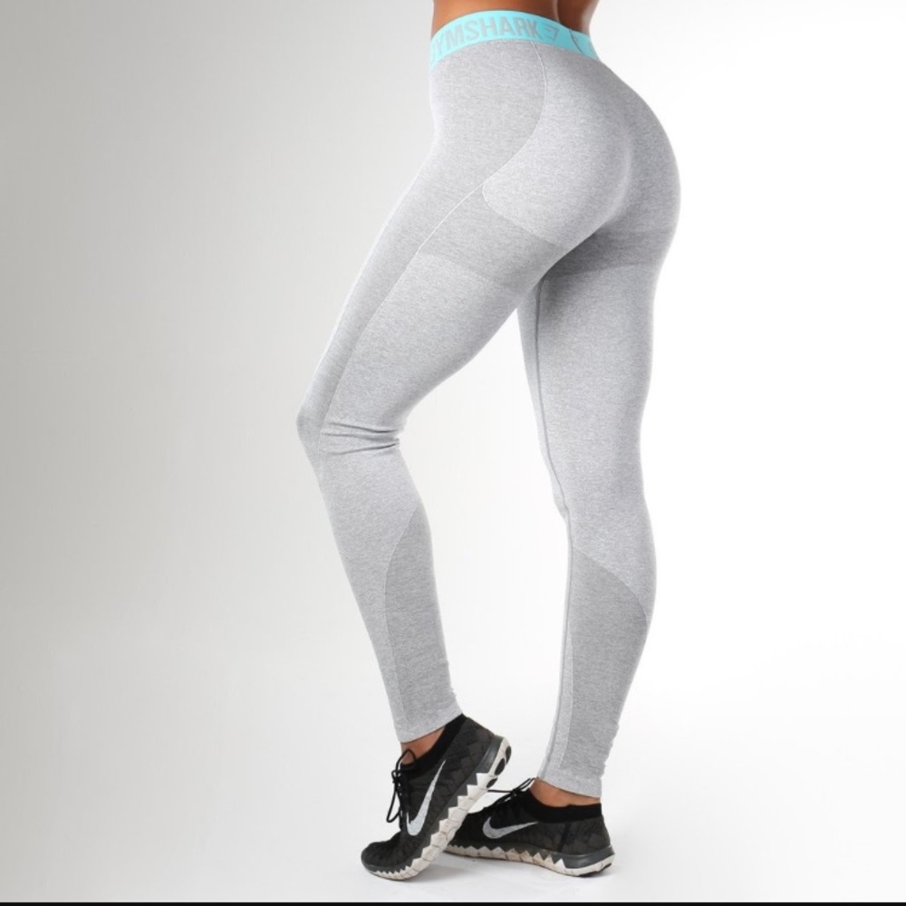 GREY GYMSHARK FLEX LEGGINGS