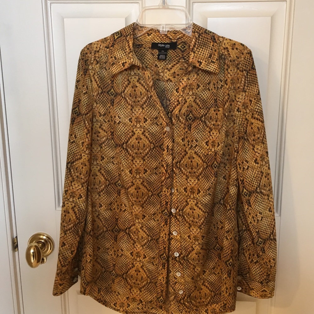Snake skin blouse
