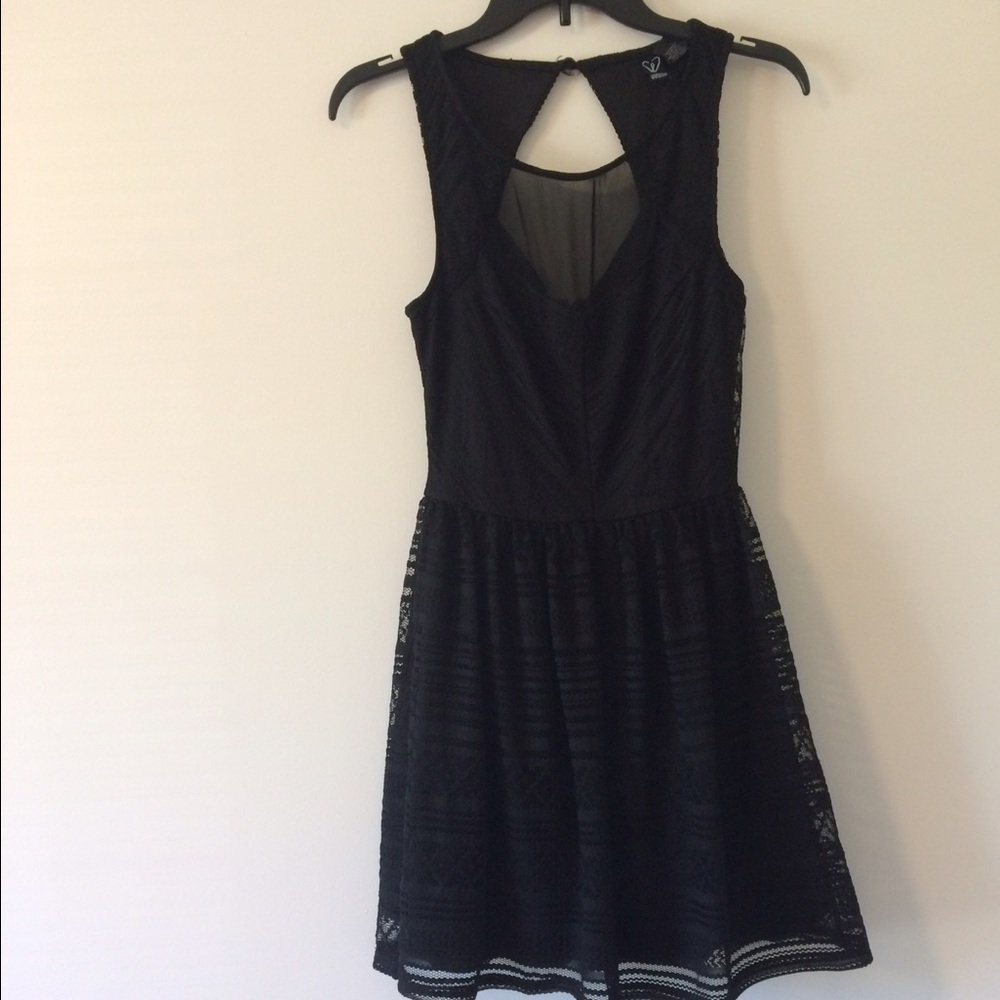 Black, lace A-line dress!!