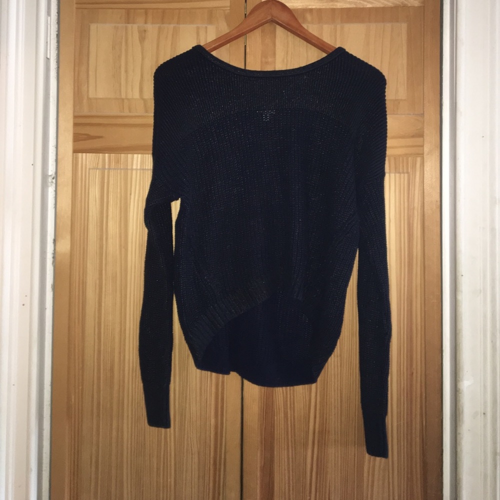 Navy boxy sweater