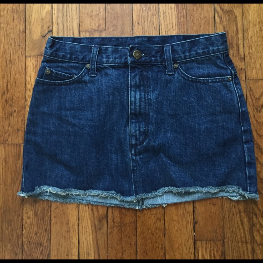 Free People Jean Skirt