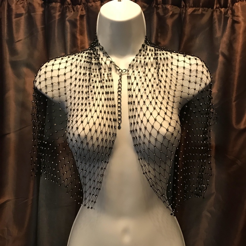 Crystal net poncho - Picture 2 of 5