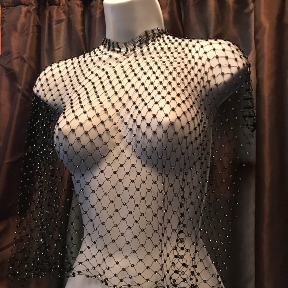 Crystal net poncho - Picture 5 of 5