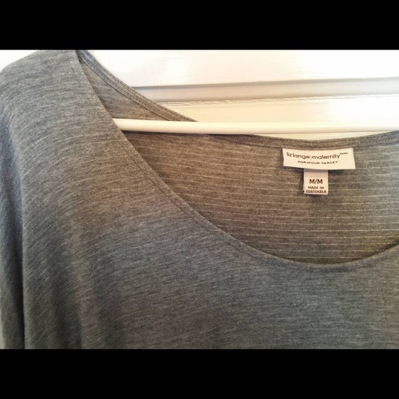Liz Lange Maternity grey  shirred tunic, Medium - Picture 2 of 3