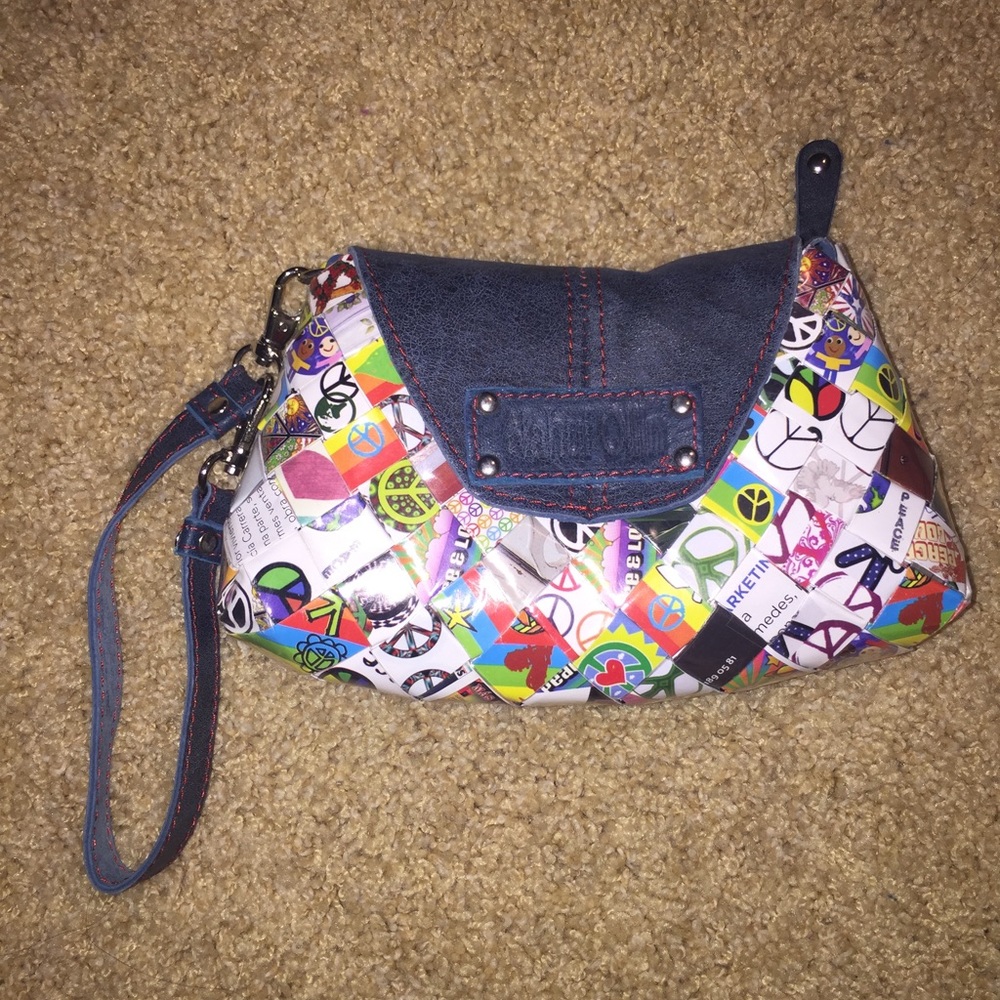Nahui Ollin Recycled Material Wristlet