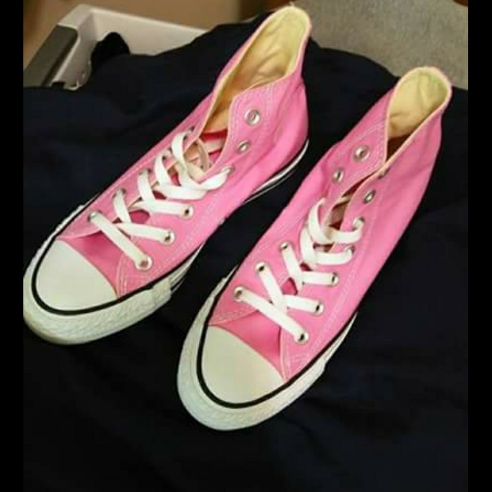 Pink High Top Converse