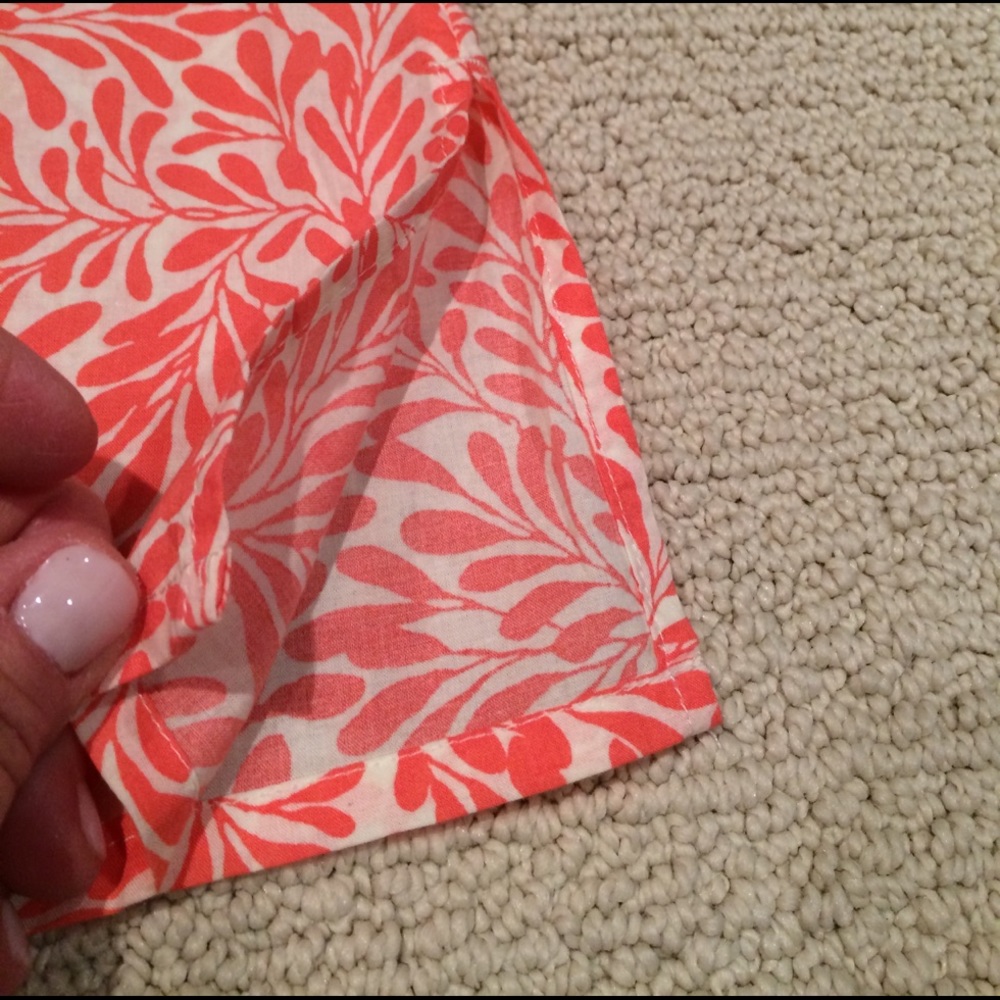 Coral and blue tunic top - Picture 2 of 2