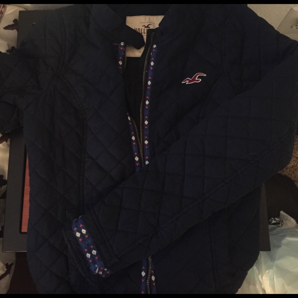 Navy Hollister Jacket