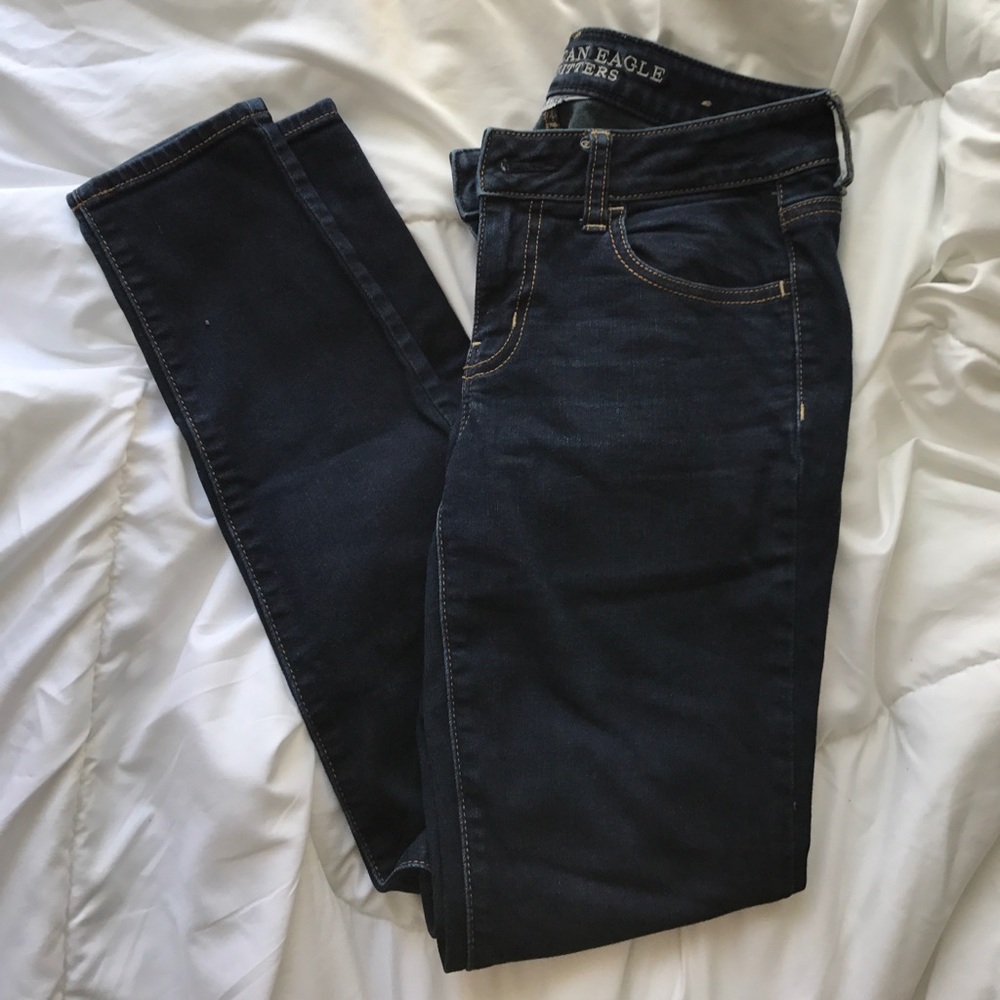 Dark blue denim