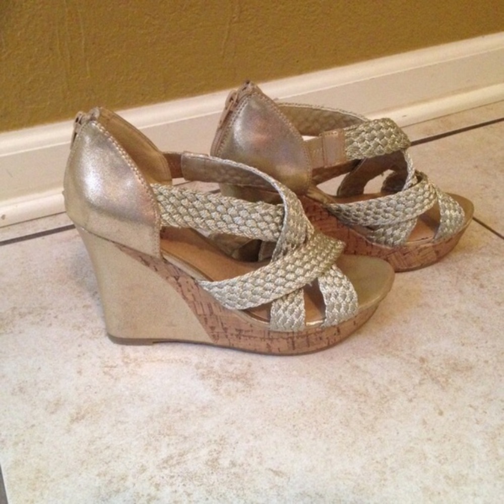 G by Guess Gold Wedges