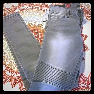 NWT Gray Moto Jean