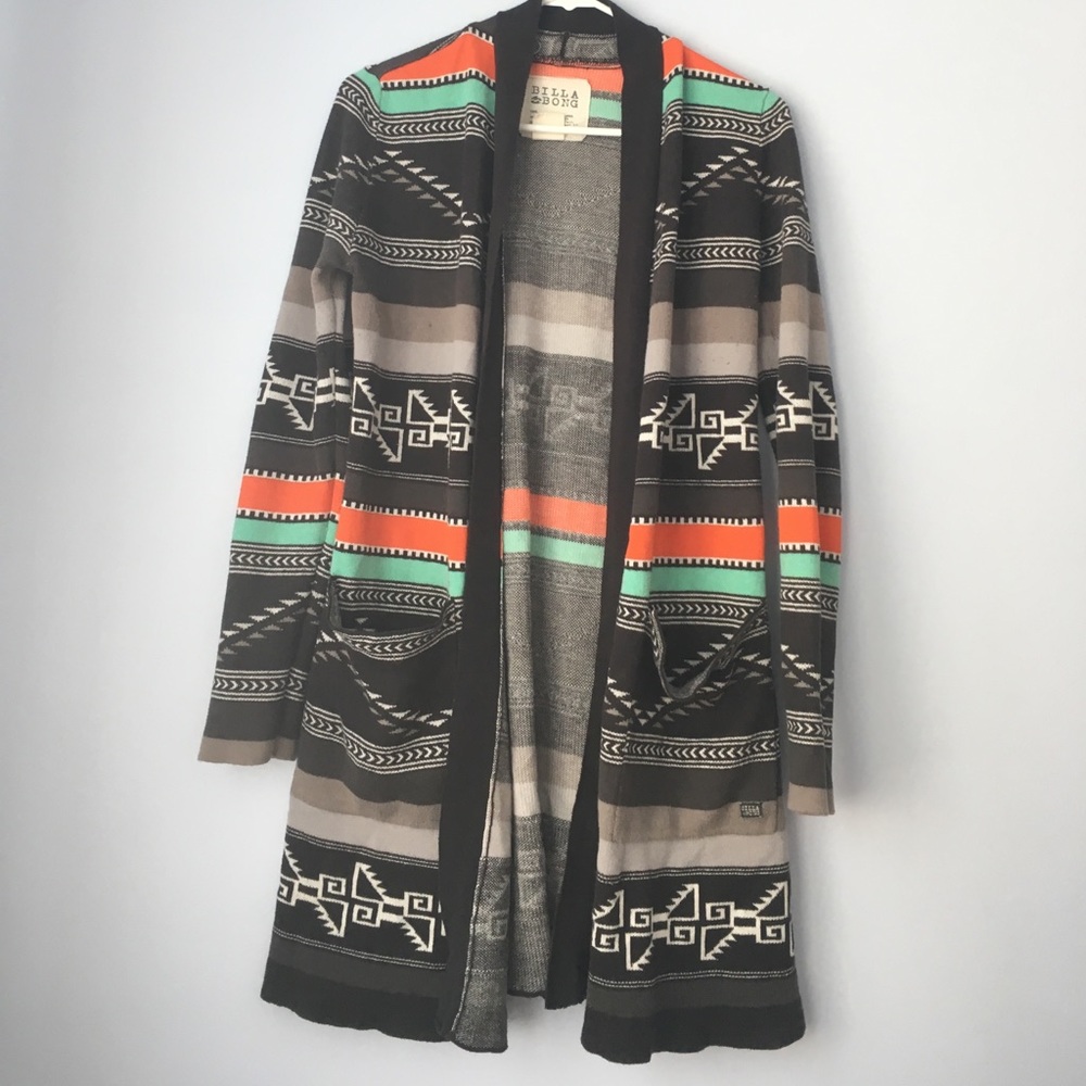 Tribal tralalah long billabong sweater