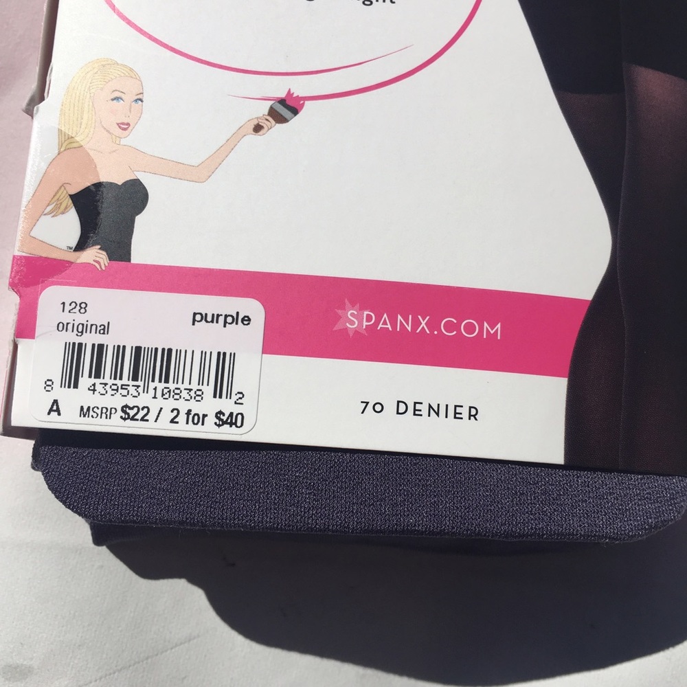 SPANX ALL DAY SHAPING TIGHTS PURPLE 128 original - Picture 4 of 4