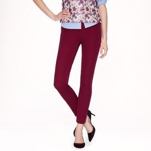 J. Crew Minnie Pants in Pinot Noir