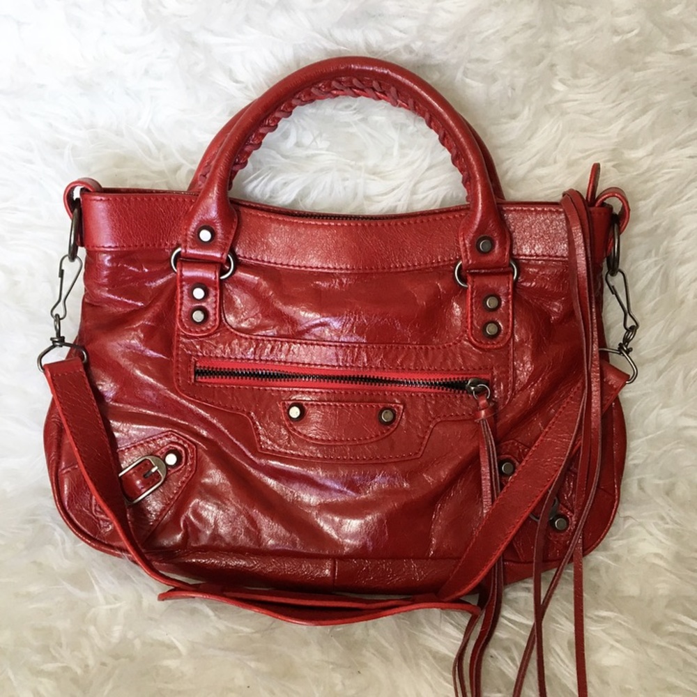 Leather Motorcycle Handbag