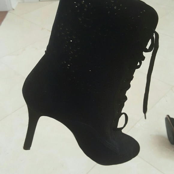 BCBG Generation Black Suede Boots-Size 11 - Picture 2 of 8