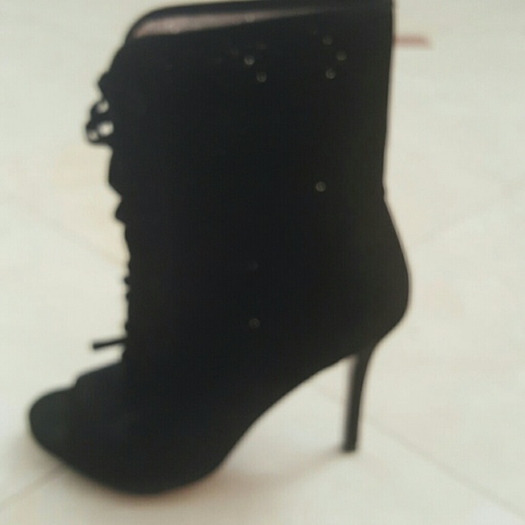 BCBG Generation Black Suede Boots-Size 11 - Picture 3 of 8