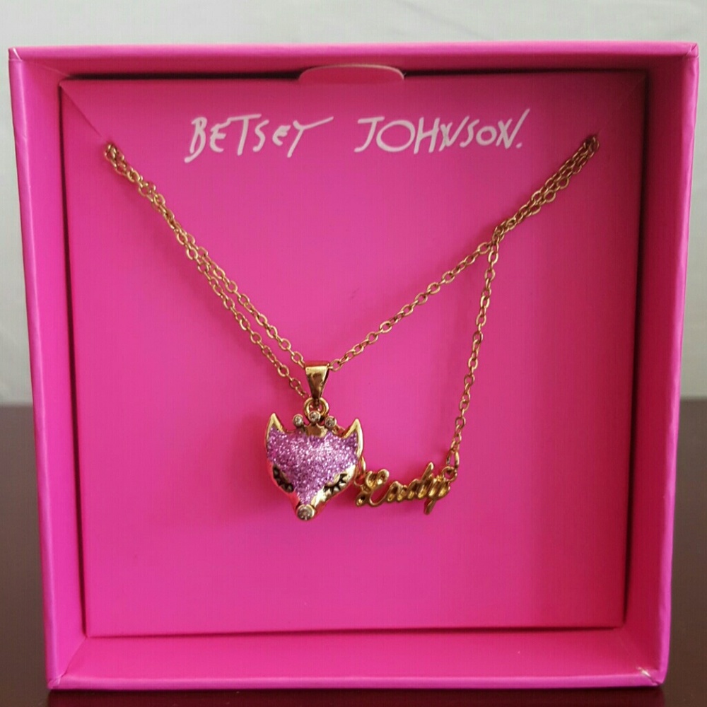 Betsey Johnson FOXY LADY necklace