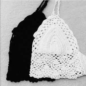 White Crochet Crop Top