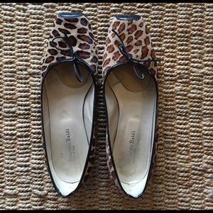 Leopard print flats