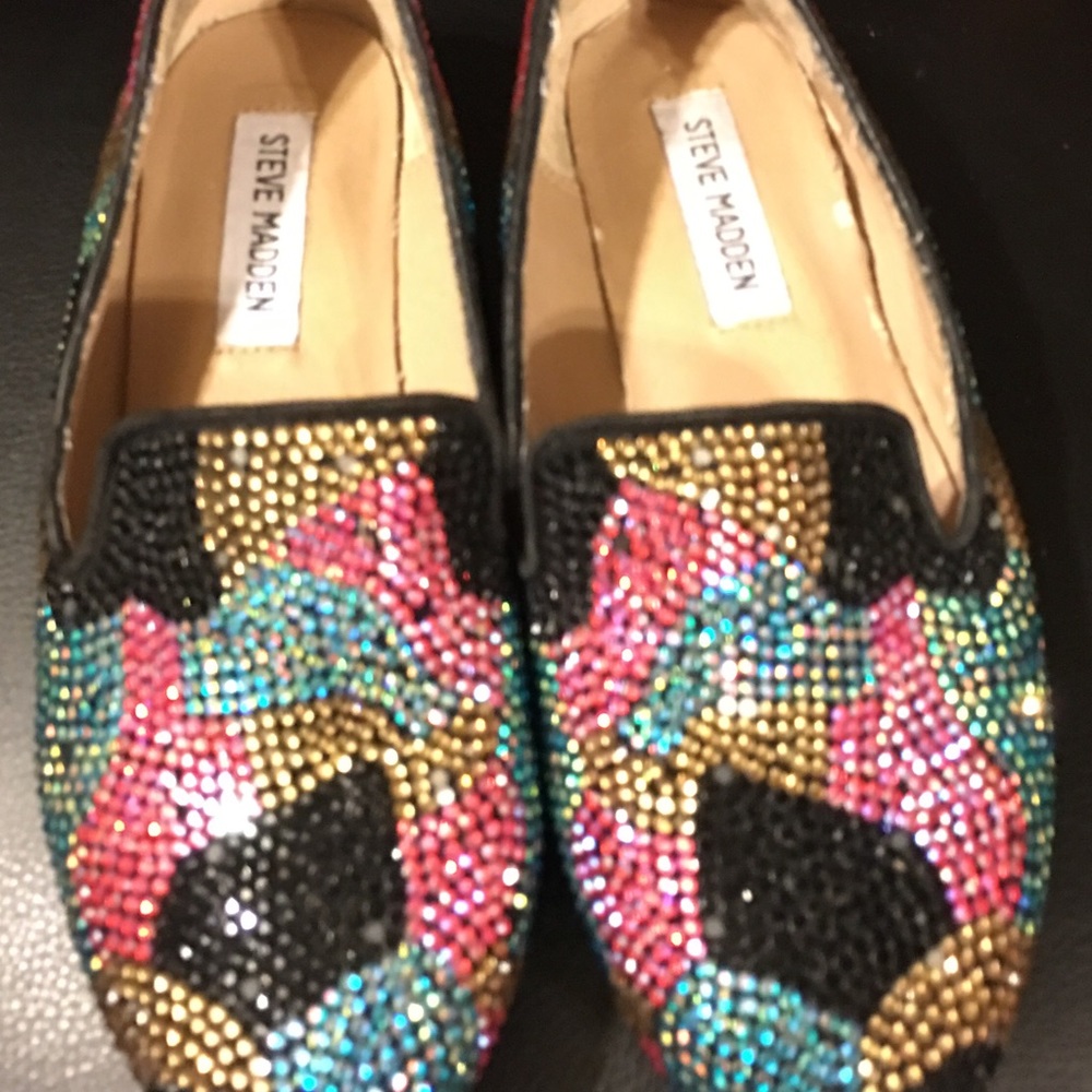 Steve Madden Multi Colored Camo flats