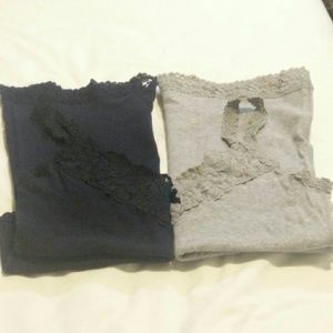 Navy Blue & Grey Tank tops set of 2