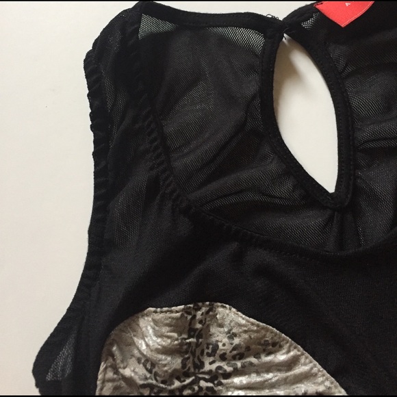 NWOT Akira Chicago Black & Silver Bodycon Dress - Picture 4 of 8