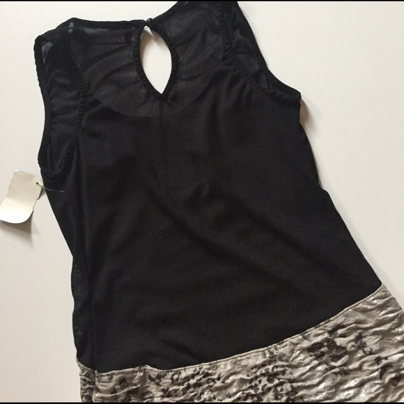 NWOT Akira Chicago Black & Silver Bodycon Dress - Picture 7 of 8