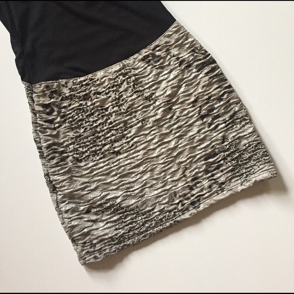 NWOT Akira Chicago Black & Silver Bodycon Dress - Picture 8 of 8