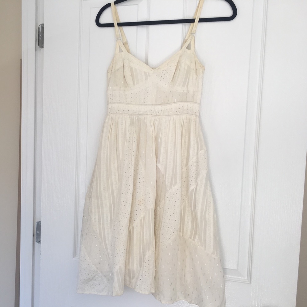White Anthropologie Patchwork Dress - Picture 1 of 4