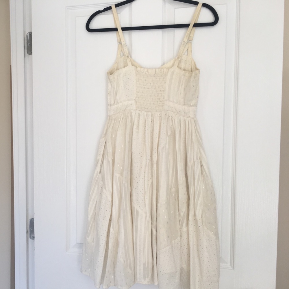 White Anthropologie Patchwork Dress - Picture 2 of 4