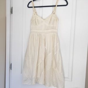 White Anthropologie Patchwork Dress