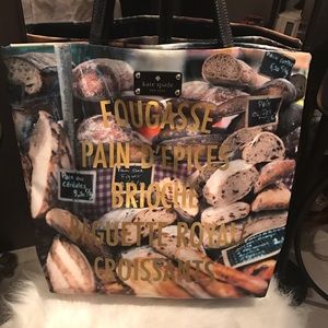 Kate Spade French patisserie bon shopper bag