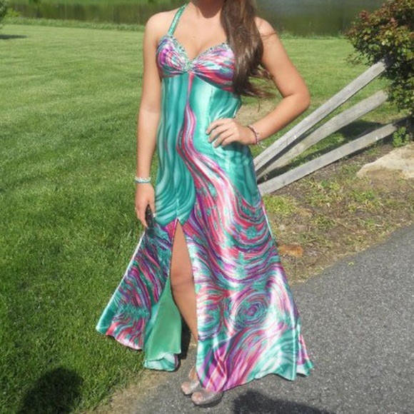 Colored prom/formal dress - Picture 1 of 2