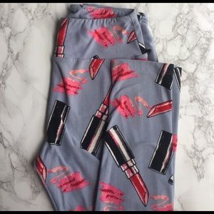 Lipstick Lularoe Leggings