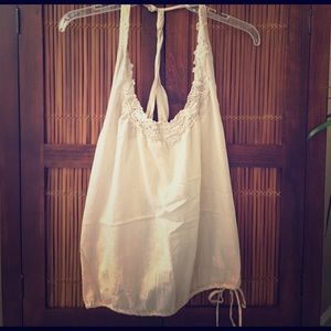 Sheer flowy tank top