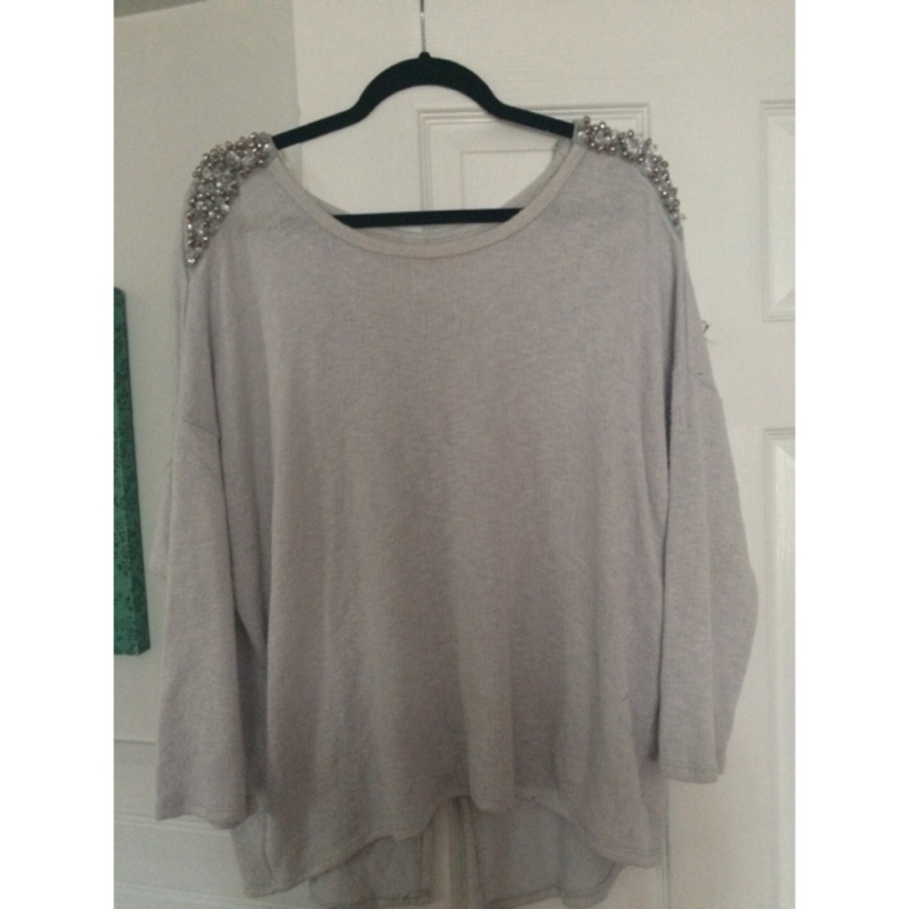 Open Back Sweater with Jewel Detail ✨✨