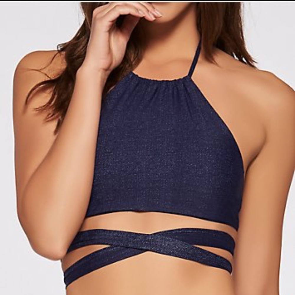 L Space Indian Summer Lizzie Wrap Bikini Top