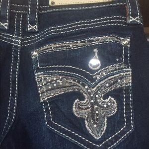 Rock revival jeans size 26 straight leg women's