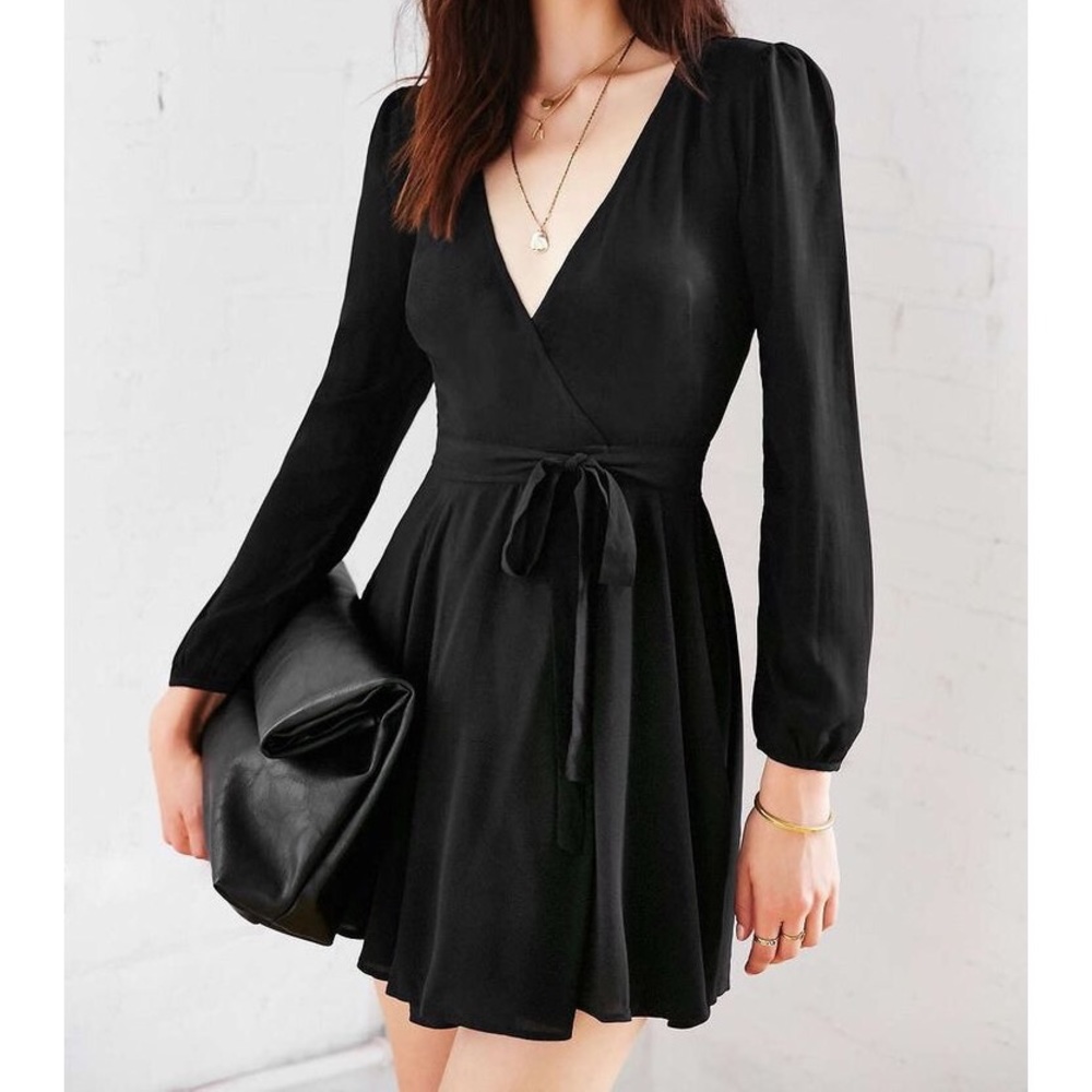 Urban Outfitters Ecoté Ruby Wrap Mini Dress