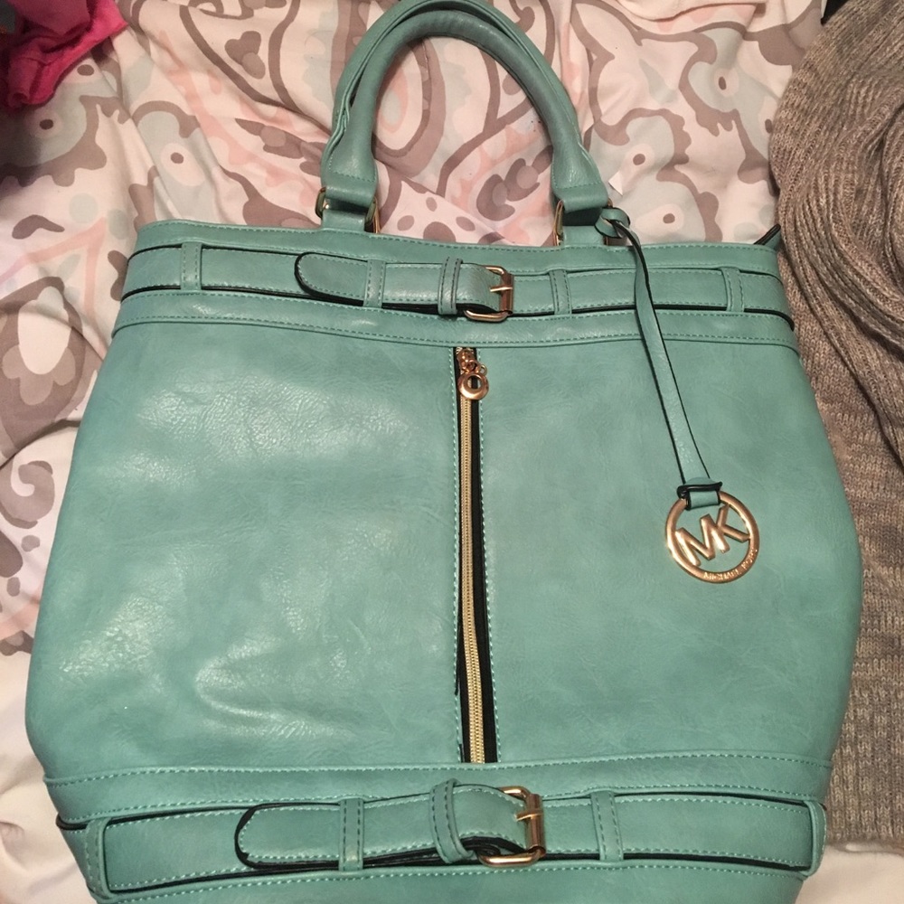 Knock off michael kors purse turquoise