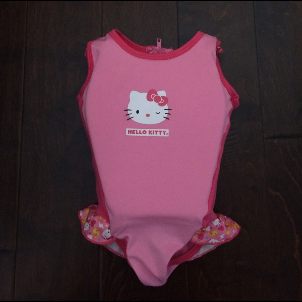 Used Hello Kitty Kids Swimsuit Floaty with Foam