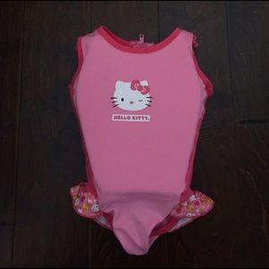 Used Hello Kitty Kids Swimsuit Floaty with Foam