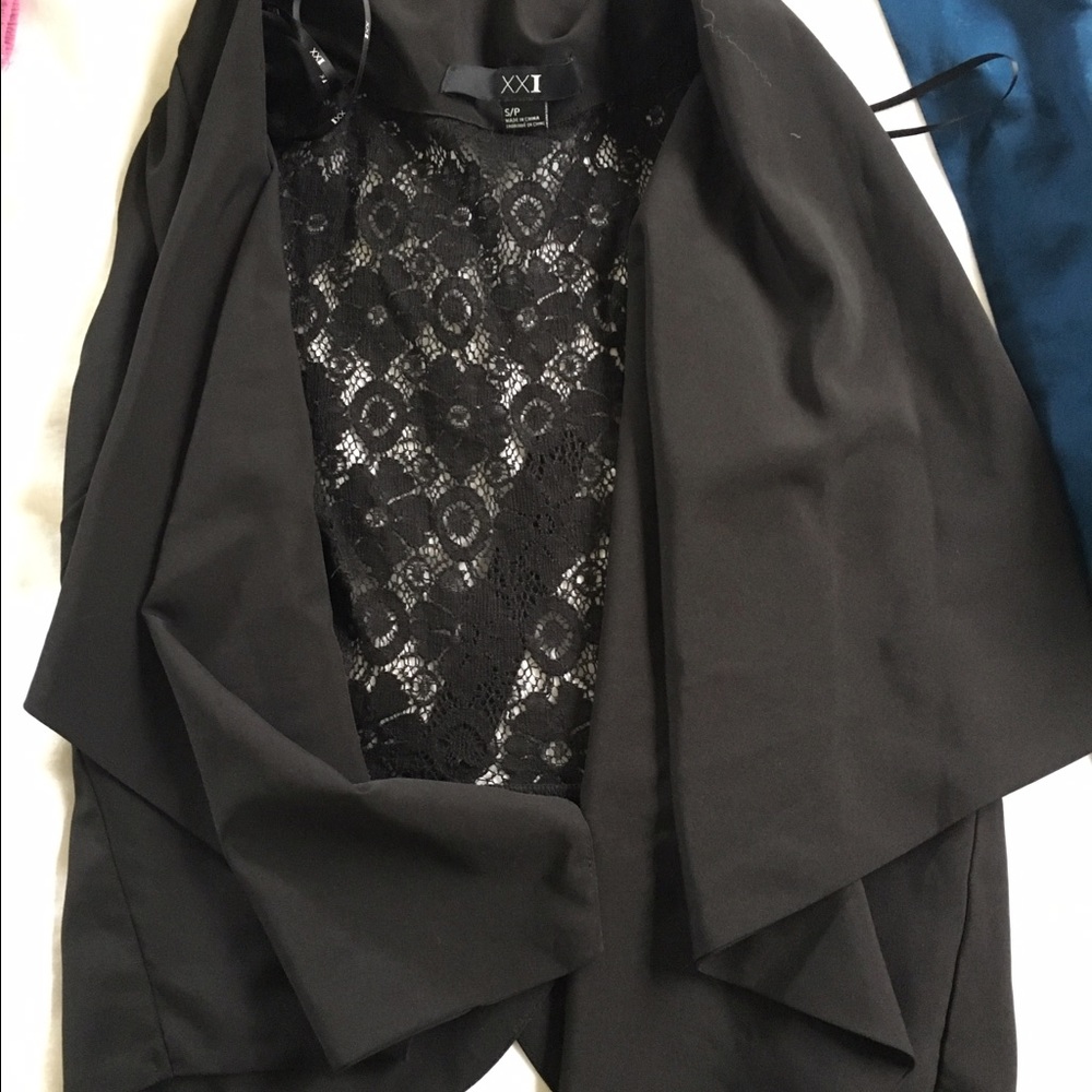 Vest with lace back