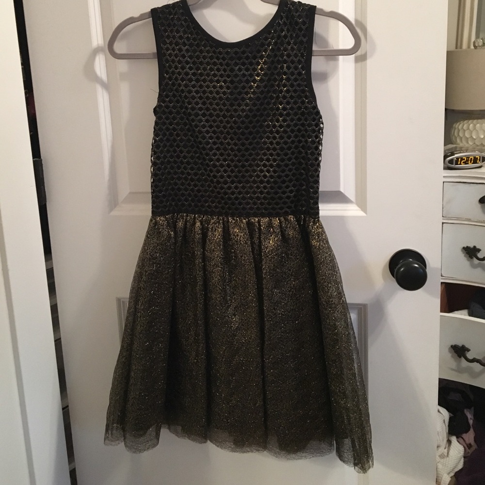 Metallic Badgley Mischka Evening Dress