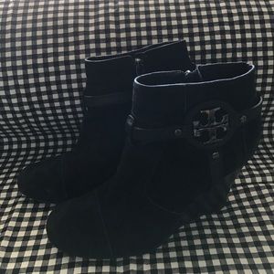 Tory Burch Suede Ankle Boot